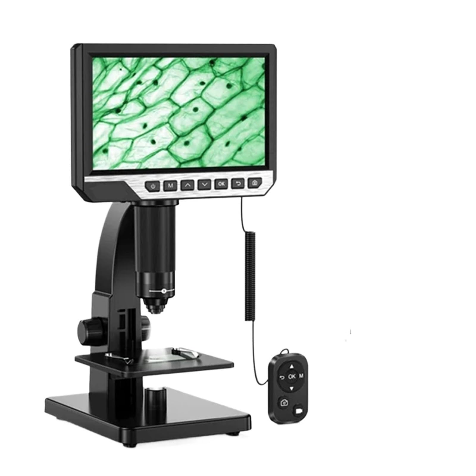microscopio, Microscopio Digital EDM11S 2000X 7 IPS 12MP 1080P, Biológico De Laboratorio, Cámara Doble Lente con Control Remoto para Adultos