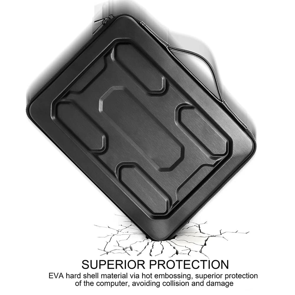 borsa per computer portatile, Borsa rigida antiurto for laptop con maniglia - Custodia protettiva for notebook da 15,6"(15.6inch)