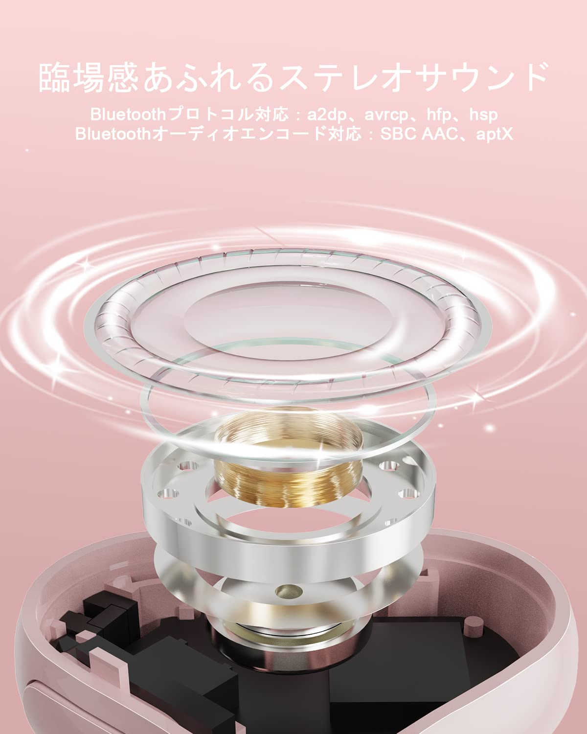 Amazon.co.jp: 2025 ハート型イヤホン ワイヤレスイヤホン 超かわいい