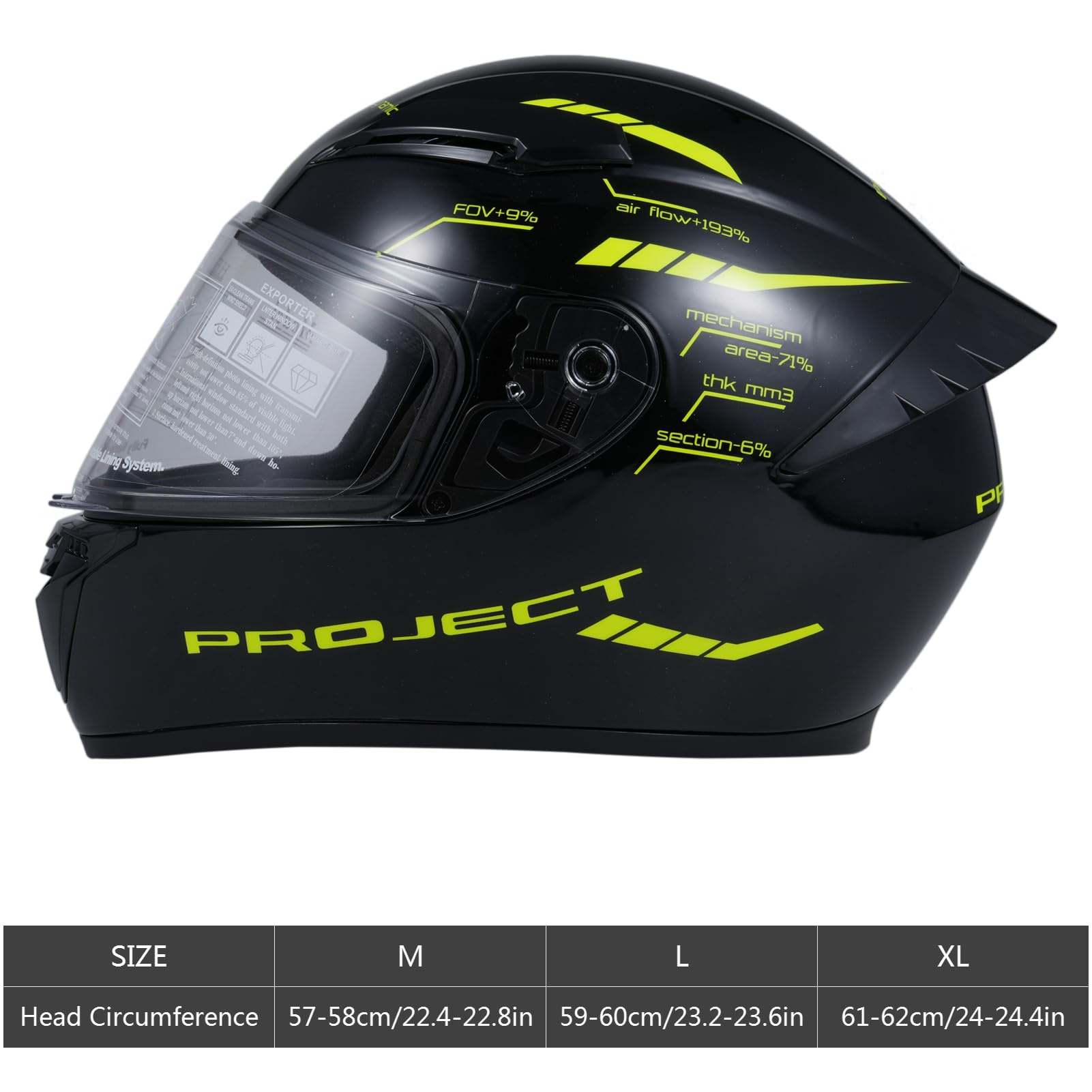 Casco de Motocicleta Casco de Moto Integral Disponible en Cuatro Estaciones