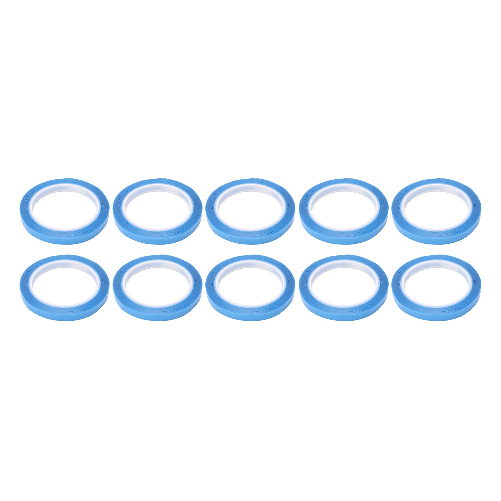Accesorios para Herramientas De Bricolaje Rollo De Cinta Cinta Industrial, 10 Piezas Kit De Cintas Pet De Corte Simple De 50 M De Longitud Total para Sellar,