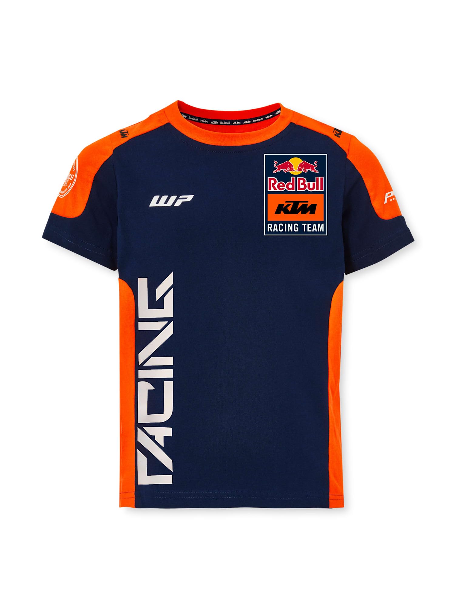 Red Bull Blue/Orange – Ktm Team Replica T-Shirt – Partner Logos – Breathable Material – Children – 104 – 152