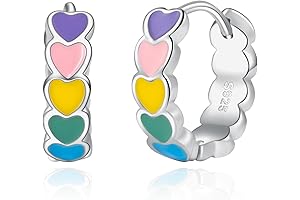 Premium Sterling Silver Thick Hoops Earrings for Women and Girls