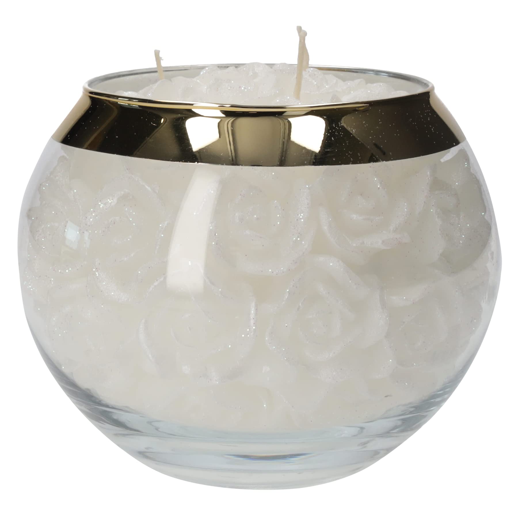 KEYHOMESTORE - Decoración en forma de vela en tarro de cristal, ideal para la decoración de interiores.