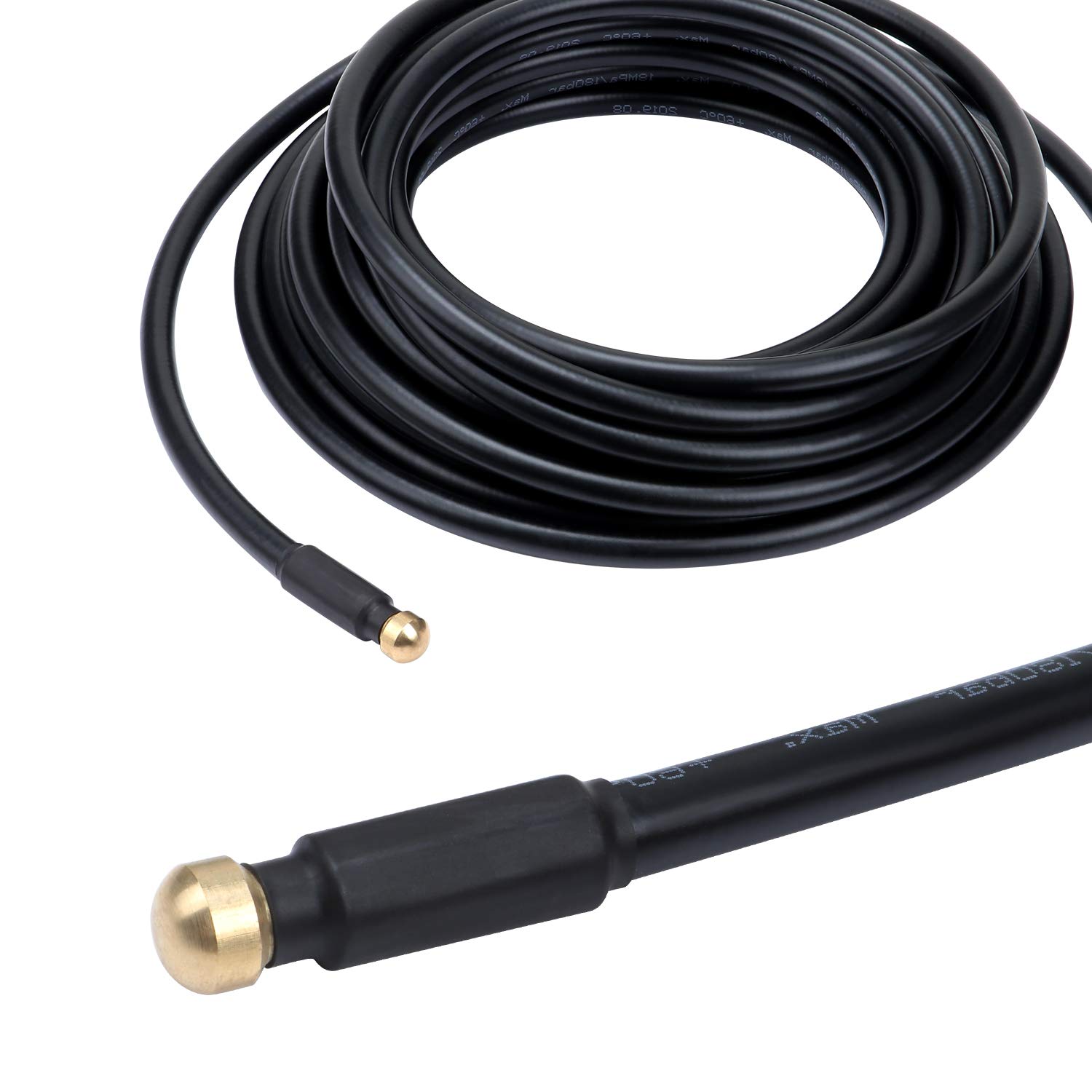 HSEAMALL 10M Drain Pipe Cleaning Hose with Adapter,Flexible Tube