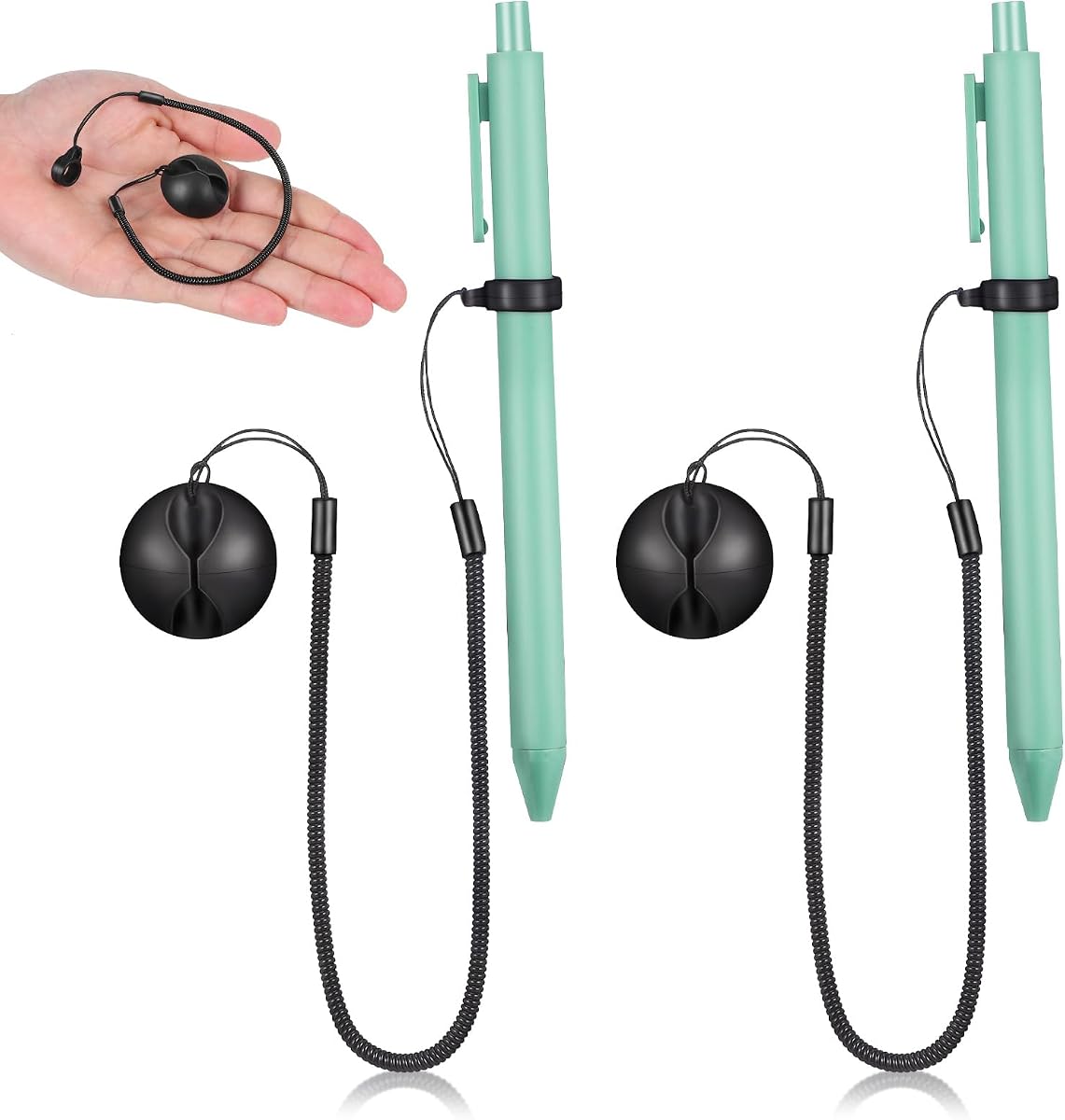 Garneck 2pcs Retractable Pen Leash