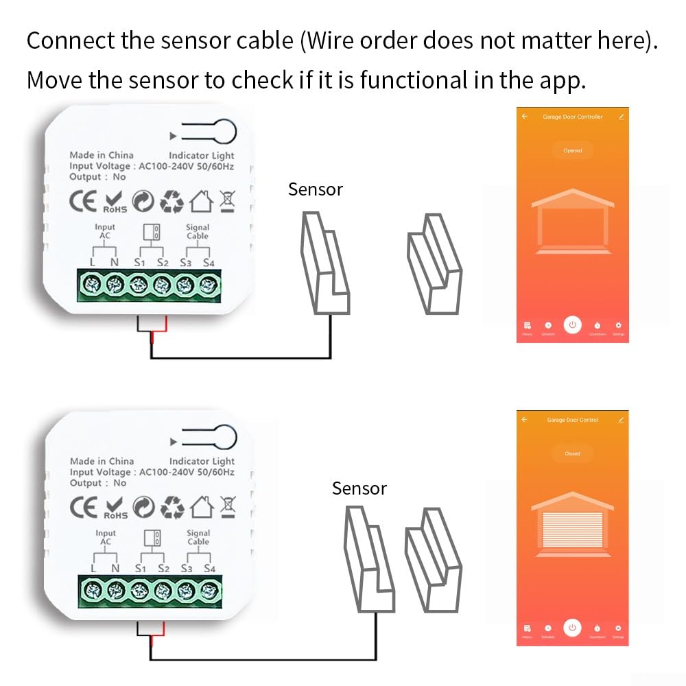 para TUYA - Kit de abridor de puerta corredera automático, abridor de puerta de garaje inteligente con control remoto para ZIGBEE