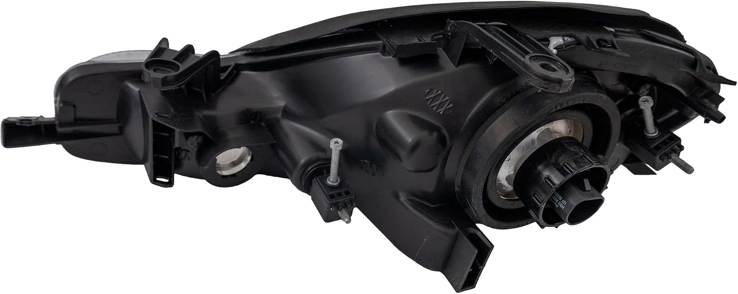 Compatible with 00-02 Neon Black Bezel Headlight Headlamp Front Head Light Lamp with Bulb Right Passenger Side