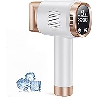 Epilatore Luce Pulsata con Raffreddamento a Ghiaccio, 9 Livelli di Energia