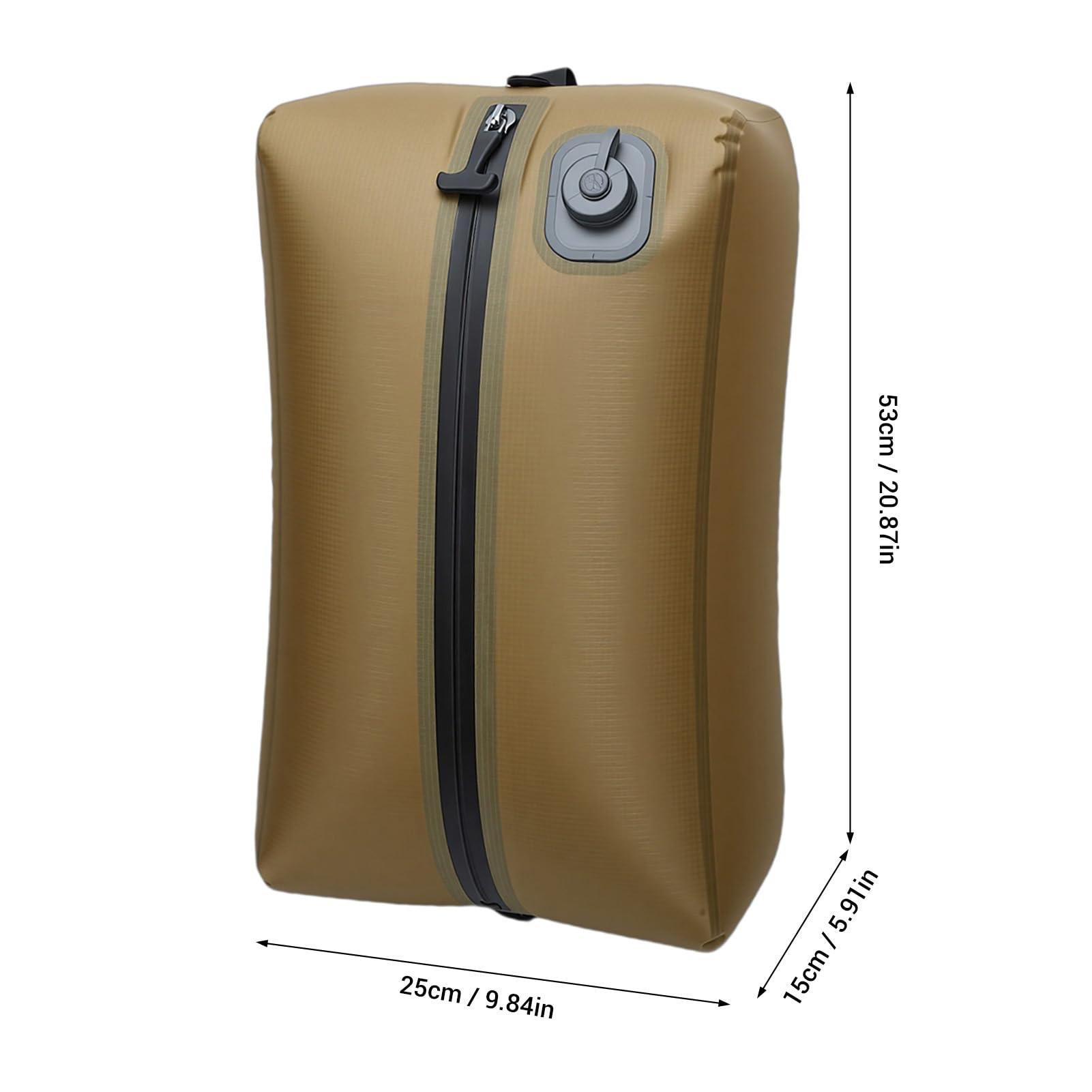 SENECESLI Sacco Sottovuoto da Viaggio Sacco a Compressione Automatico Riutilizzabile per Abbigliamento Tecnologia Salvaspazio da 20 Litri per Campeggio, Zaino in Spalla, Materiale in Poliestere