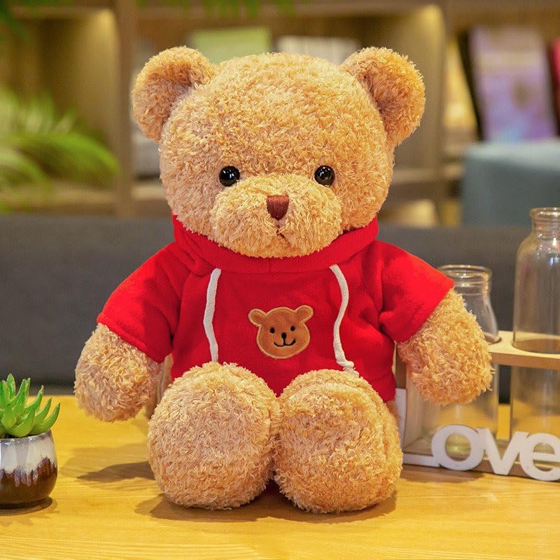 YUKOUQIAN Teddy Bear Stuffed Animal Cute Plush Doll SoftToy 11.8" Gift for Girls Boys Birthdays Christmas Children's Day Halloween Thanksgiving Day (