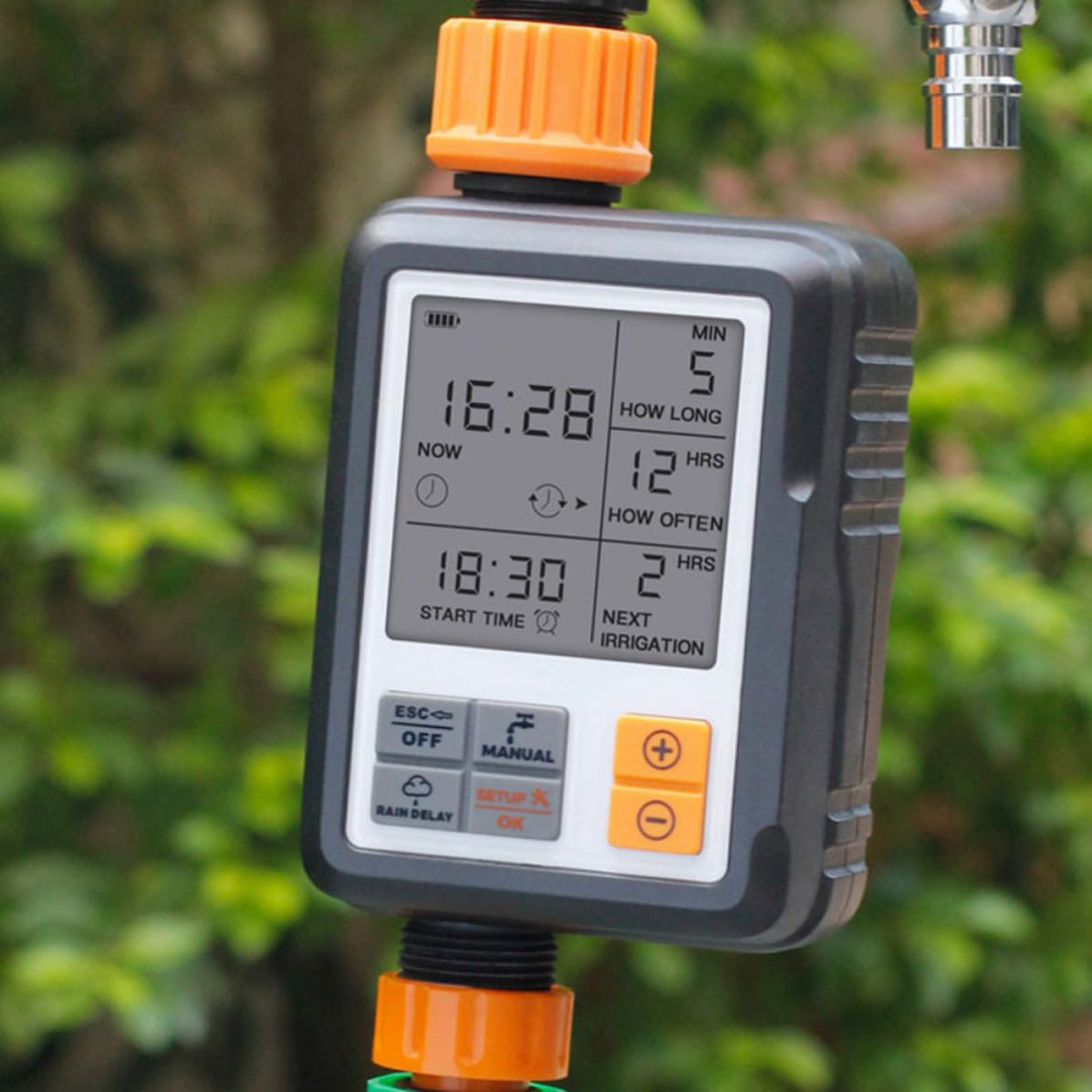 Temporizador de Riego para Jardinería, Pantalla HD, 1 Juego