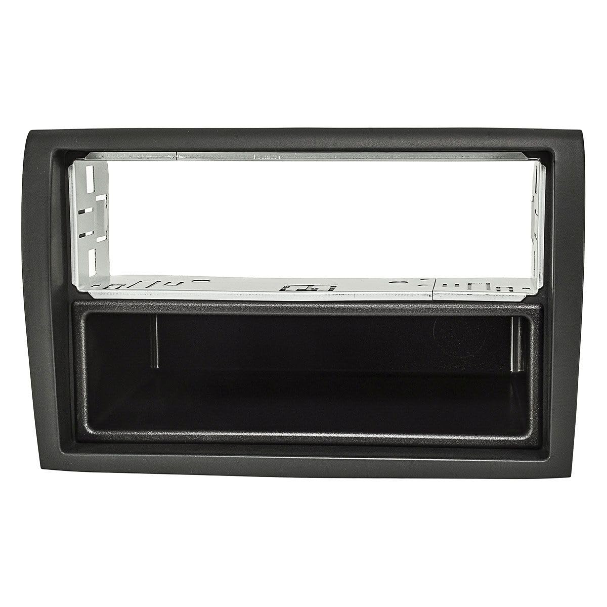 tomzz Audio 2414-092 Radioblende Metallschacht kompatibel mit FIAT Ducato 7 Peugeot Boxer Citroen Jumper Relay schwarz Fzg. mit Radiovorbereitung