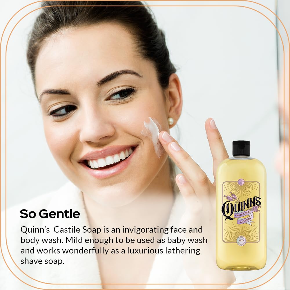Quinn's Lavender Pure Concentrated Castile Organic Liquid Soap, 32oz image 3
