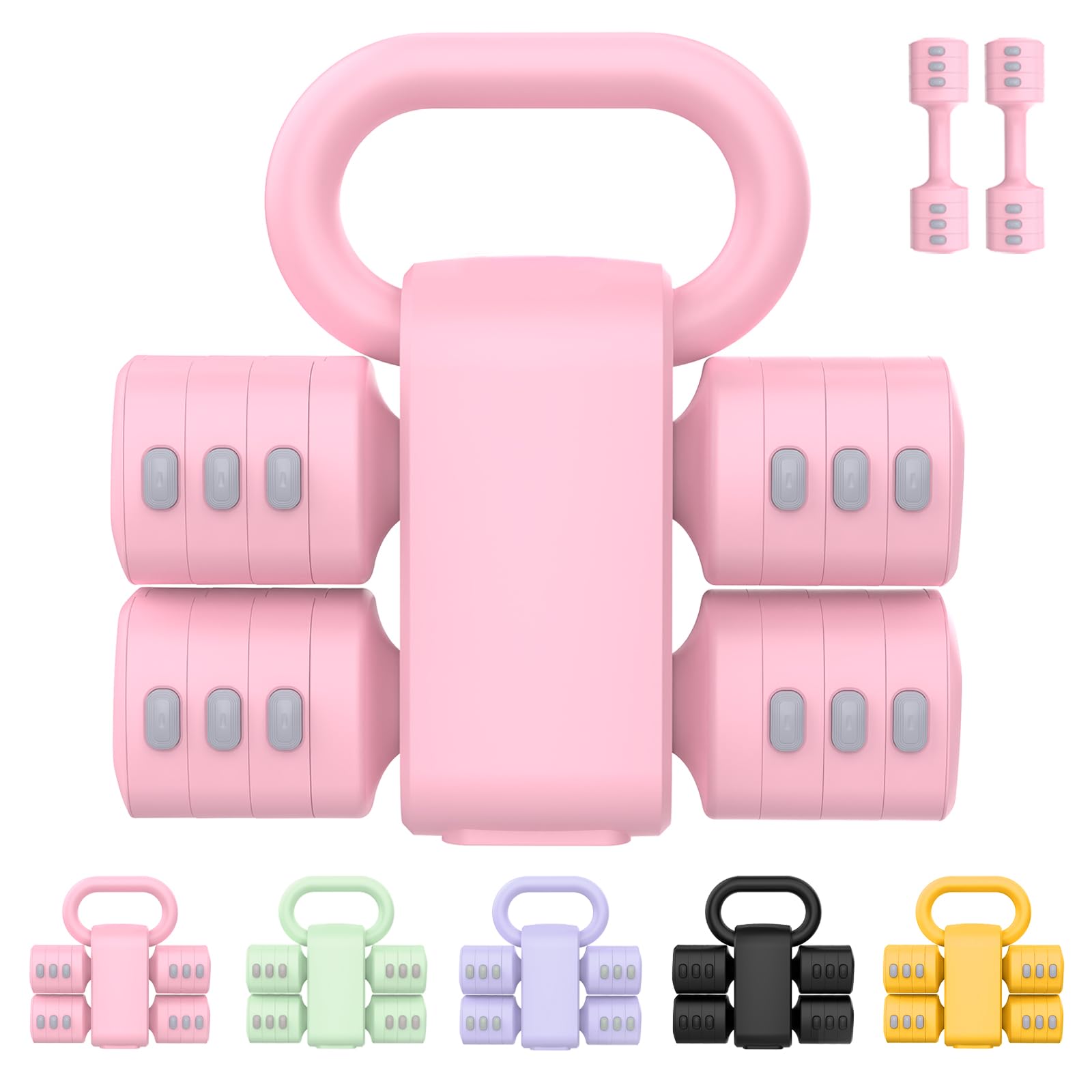 RINREA Juego de mancuernas ajustables, mancuernas de peso de mano con