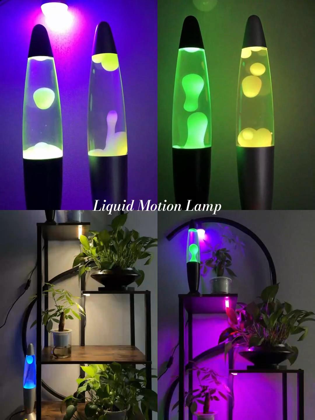 フロアスタンド Liquid Lamp LED Table Light Black Liquid Motion Lamp 17 Colors Changing Lamp LED Night Light