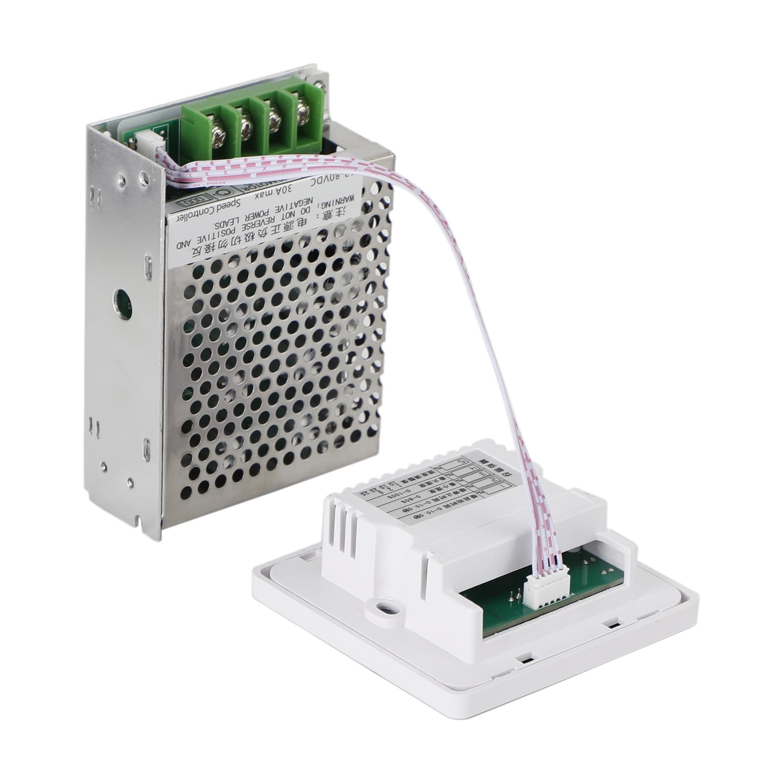 Frezon 12V 24V 48V 30A PWM Motor Speed Controller Dimmer Soft Start/Stop DC 12-80V