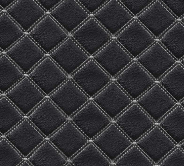 Image of Continental AUTO Boot Compatible with Volkswagen Polo Automatic Luxurious Custom Fitted Car Trunk /Boot /Dicky Mats - Black with Silver