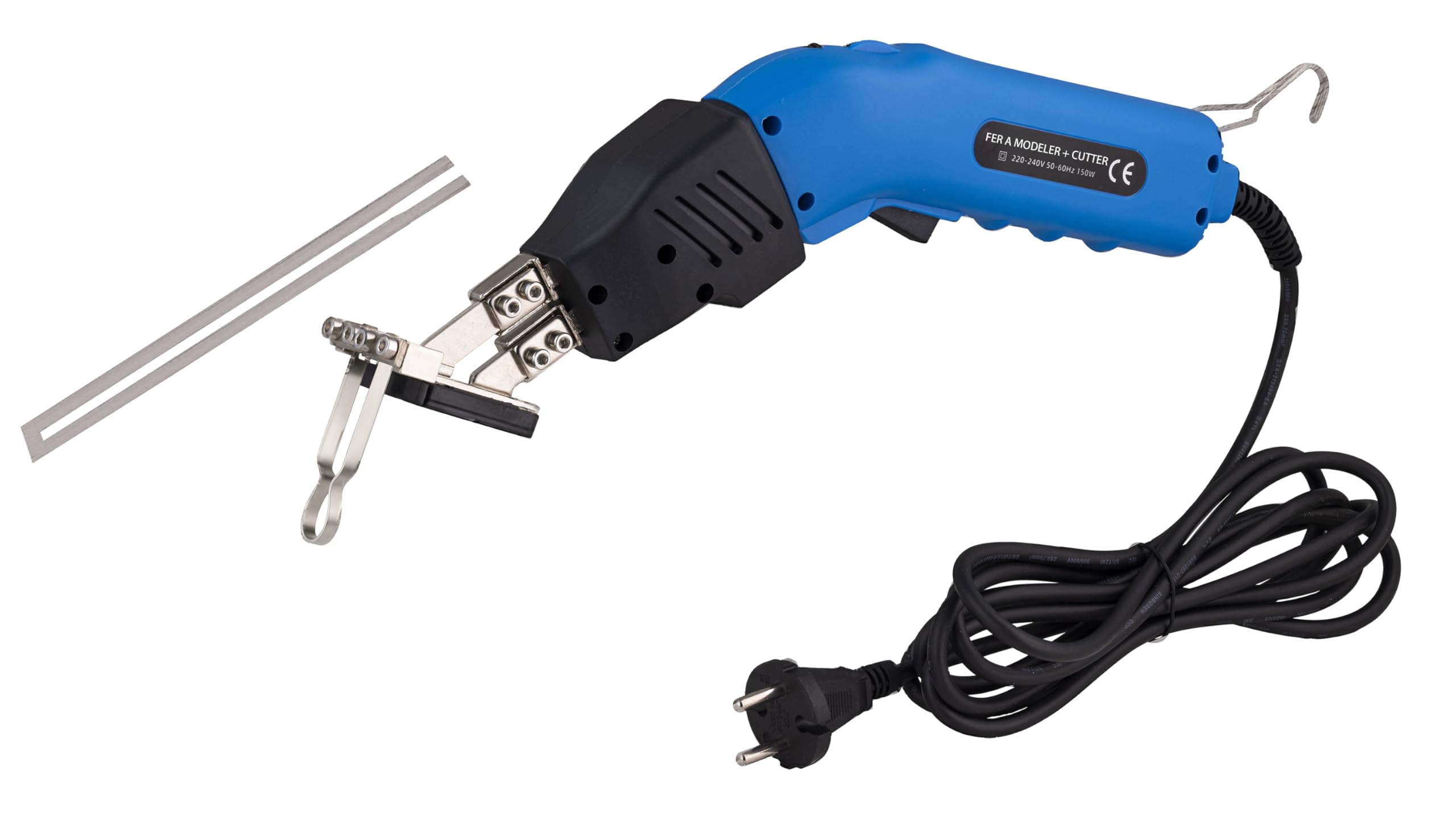 Fer à modeler les dalles + cutter électrique NOYON & THIEBAULT | Pour la pose de plancher chauffant sec en panneaux XPS | Montée en température rapide jusqu’à 600 °C | Accessoires inclus