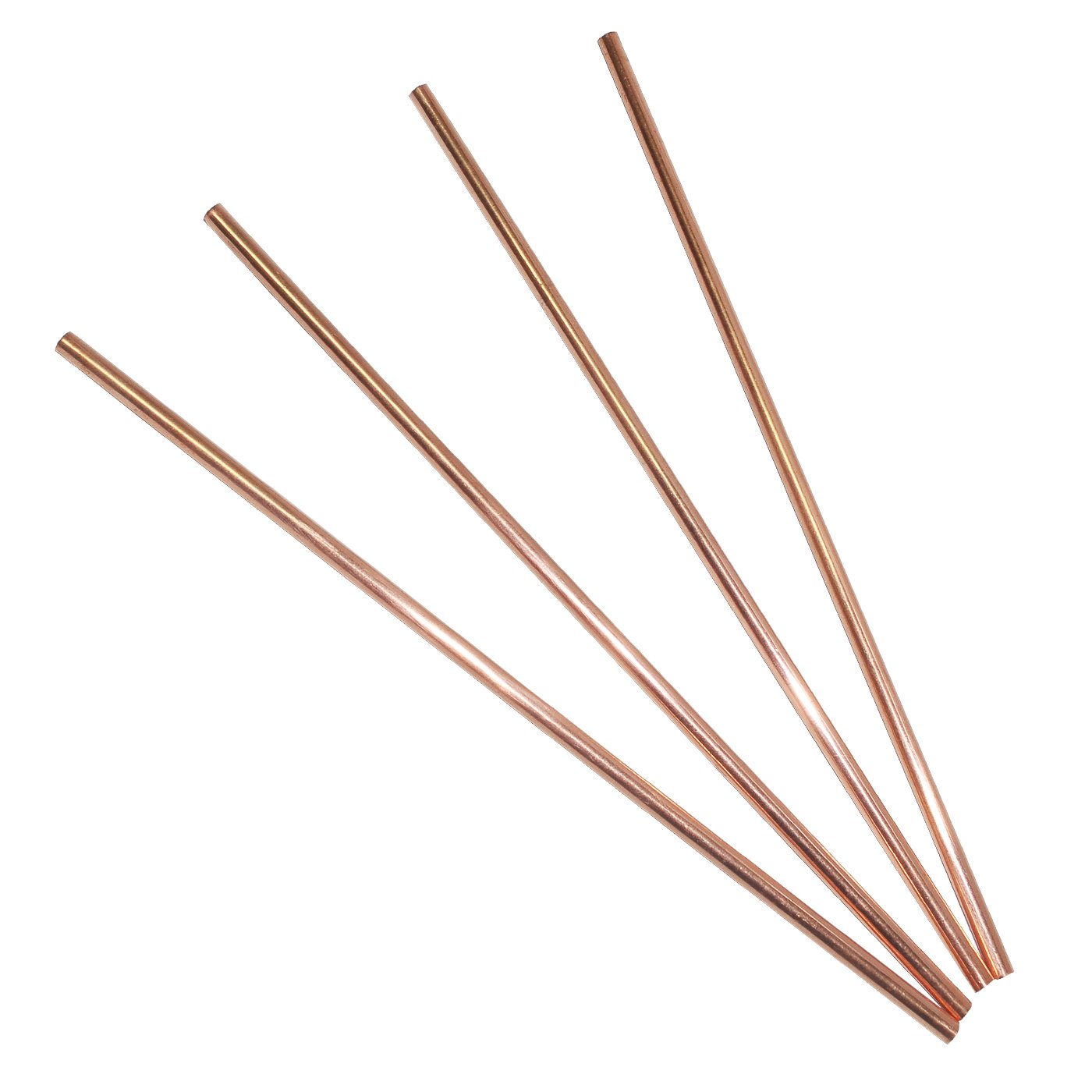 Dakshcraft ® Set of 4 - Solid Copper Drinking Straw for Beer, Cups/Mugs and Cocktail Glasses, Vodka Beer Bar Collection