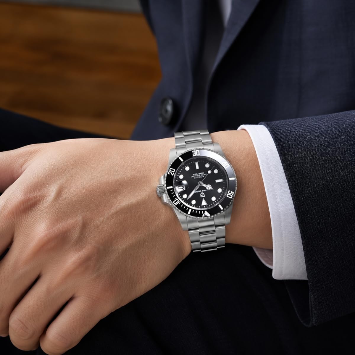 Pagani Design Herrenuhr, automatische mechanische Uhr, Japan Uhrwerk, Edelstahl, wasserdicht, Business-Armbanduhr, wasserdicht 100M