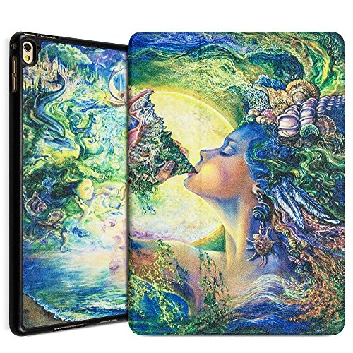 Apple iPad Pro 9.7 Case 2016, Leafbook iPad Pro 9.7 Leather Case with Auto Sleep/Wake Feature [Slim Fit] Standing Protective Smart Cover Case for Apple iPad Pro 9.7-inch Model Tablet,Goddess