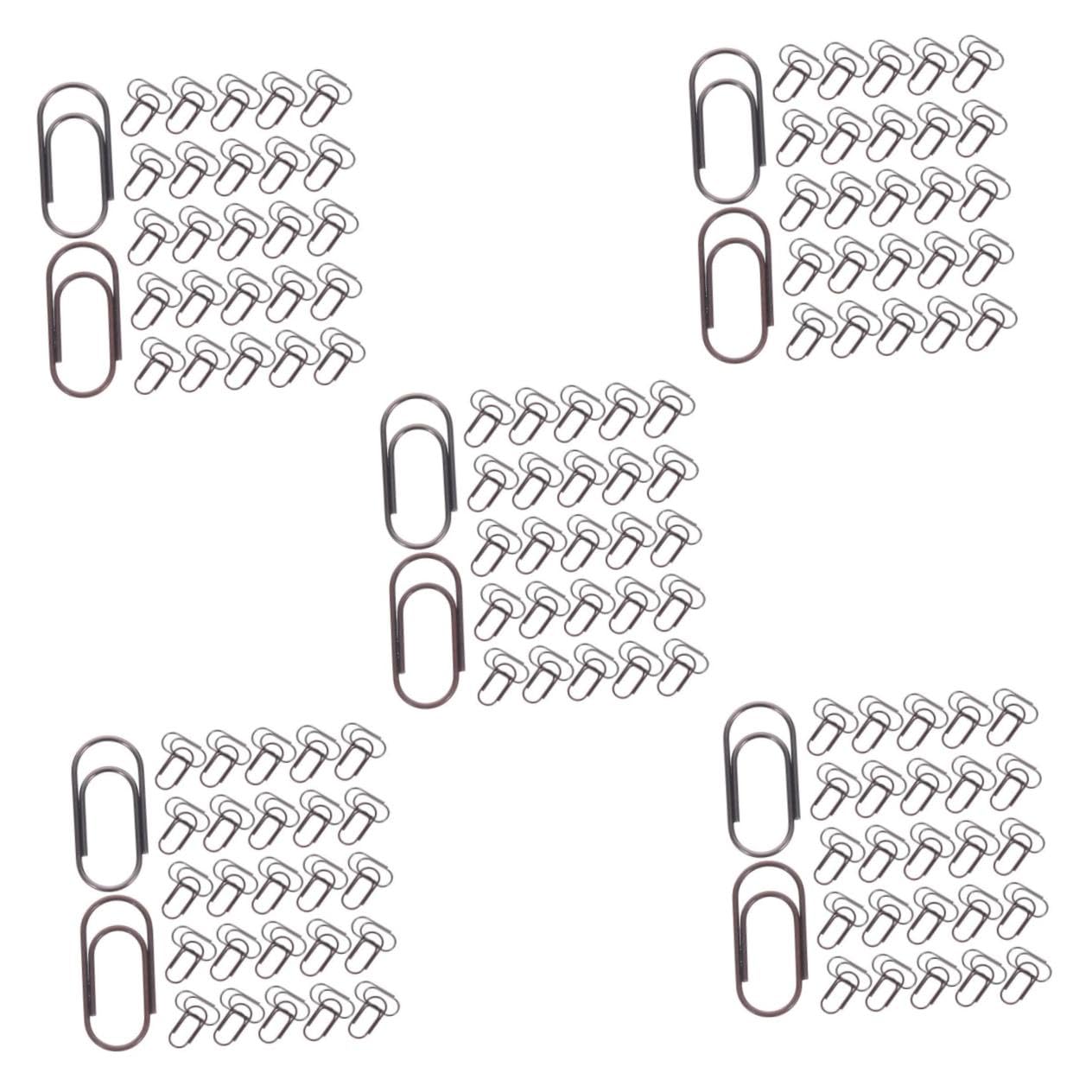 1000 Stck. Retro Mini Büroklammern Metall Kupfer Schwarznickel Vintage Stil Notizklammern für Büro Zuhause Basteln Niedliche Papierklammern für Stiftehalter und