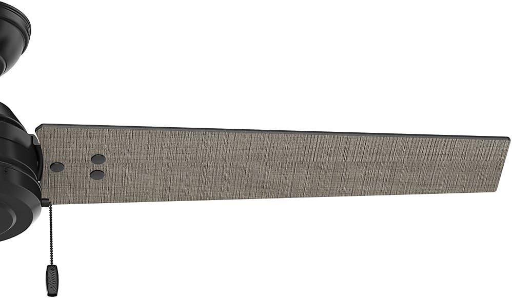 Black Friday - 60% OFF Hunter Cassius Indoor / Outdoor Ceiling Fan with Pull Chain Control, 52, Matte Black Exclusive Hunter Cassius Indoor / Outdoor Ceiling Fan with Pull Chain Control, 52, Matte Black