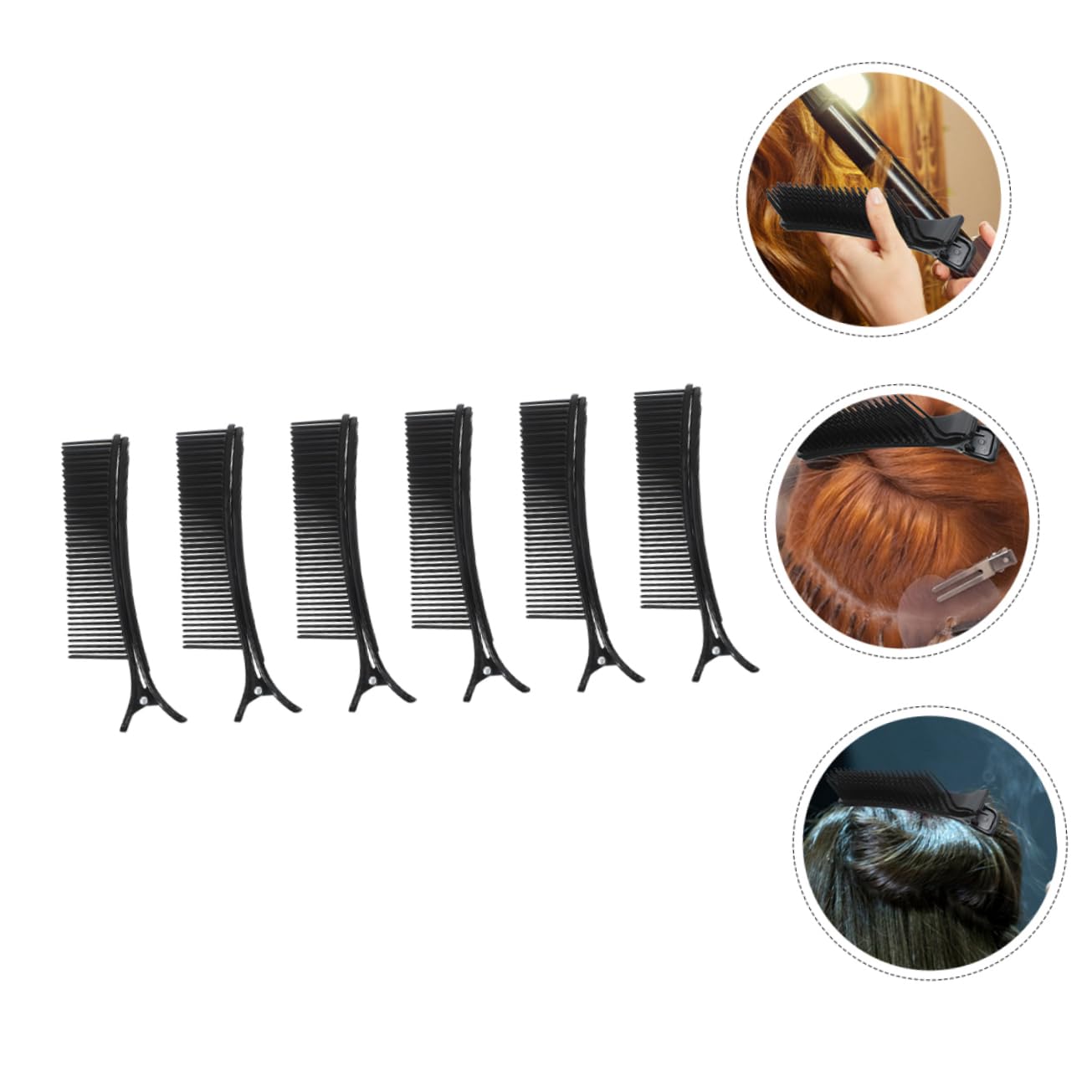 FRCOLOR 30 horquillas de peluquería, pinzas para el cabello, clips de maquillaje para el cabello, pinzas para el cabello, pinzas para el cabello, pinzas de pelo para peinar, sección de pinzas de pelo