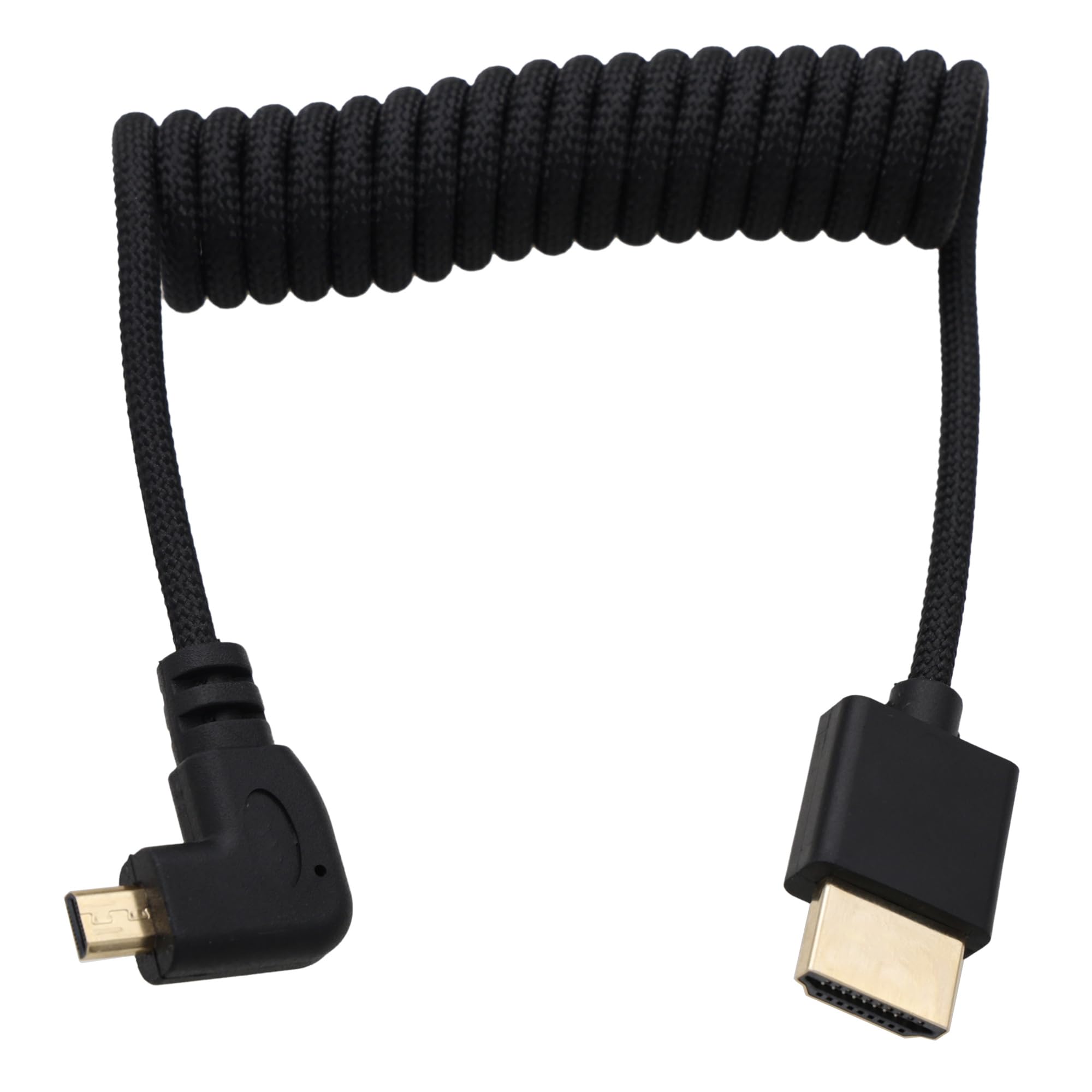 Amazon.com: HangTon Left Angle Micro HDMI to HDMI 8K 4K 60p Coiled