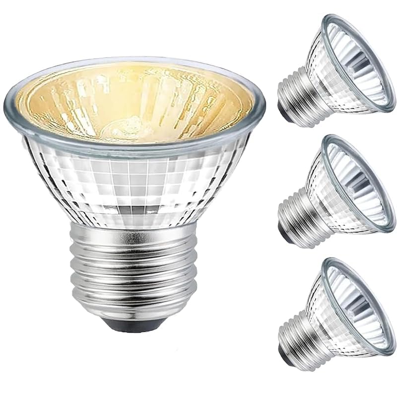 Lâmpada UVA/UVB de aquecimento para terrário 50 W, base E26, 4 unidades BUBYVV