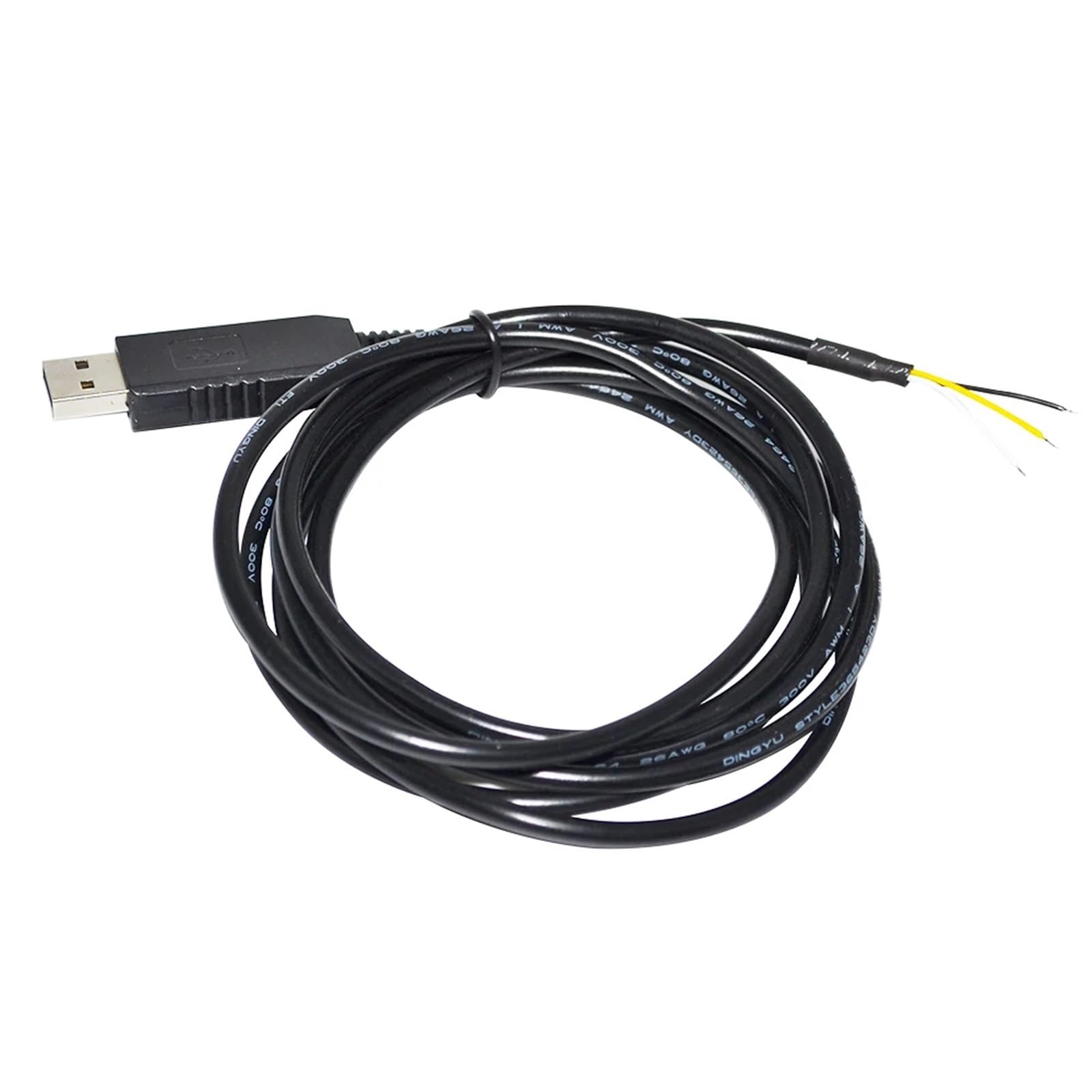 Câble convertisseur adaptateur série ouvert USB industriel vers RS232 3 broches 3P(3 metres)