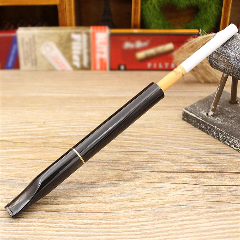 Bocchino a corno lungo, filtro di ricambio da 9 mm integrato, Bocchino da uomo personalizzato per sigarette di dimensioni normali
