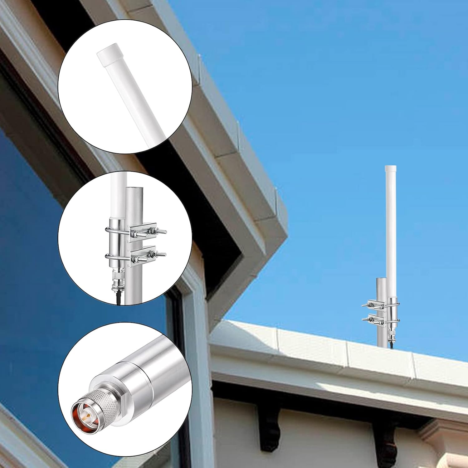 Lora Antena 868 MHz, fibra de vidrio, 4,5 dBi, Lorawan, con ...