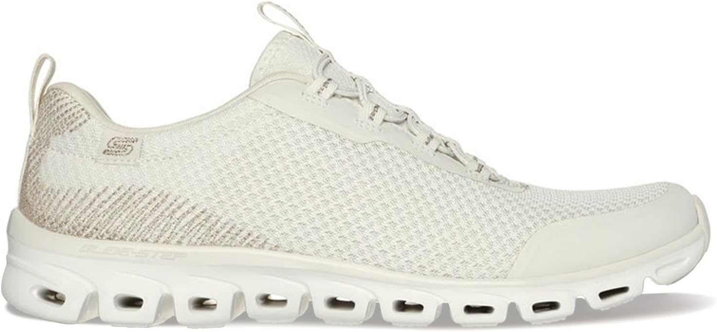 Skechers Women's, Glide-Step – Starlust Sneaker Natural, 8