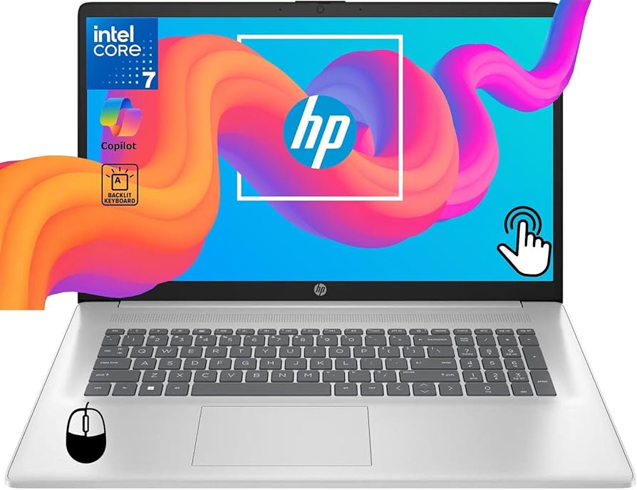 Amazon.com: HP 17.3 Business Touchscreen Laptop, Core 7-150U(10