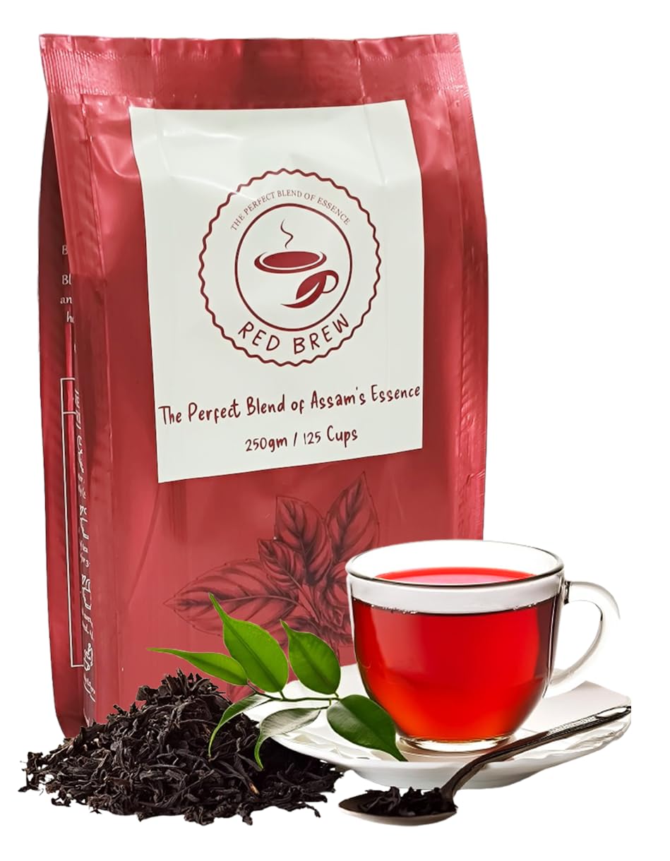 紅茶ページ Red Brew Premium Assam Tea | 500g (Pack of 2 x 250g) | Makes 250 Cups