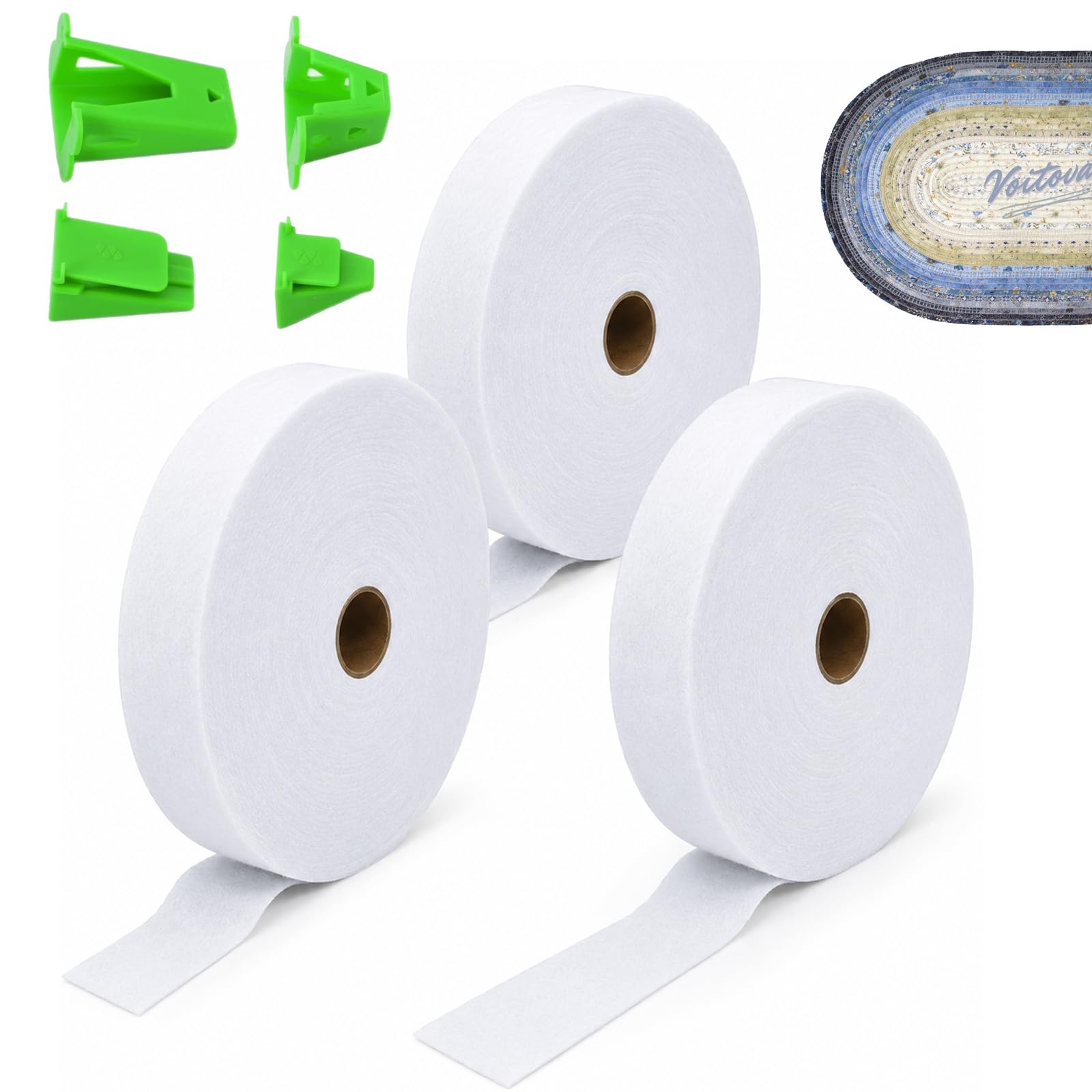 3 rotoli di strisce in tessuto non tessuto, 5,7 cm x 45 m, Batting