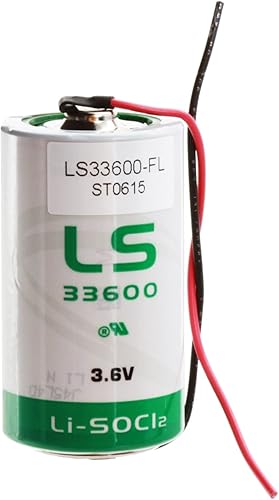 Miniatura 3 de SAFT LS33600_WIRE D 3.6V 1700mAh Batería de litio para medición inteligente de utilidad, complementos AMR, linternas, comunicaciones, municiones