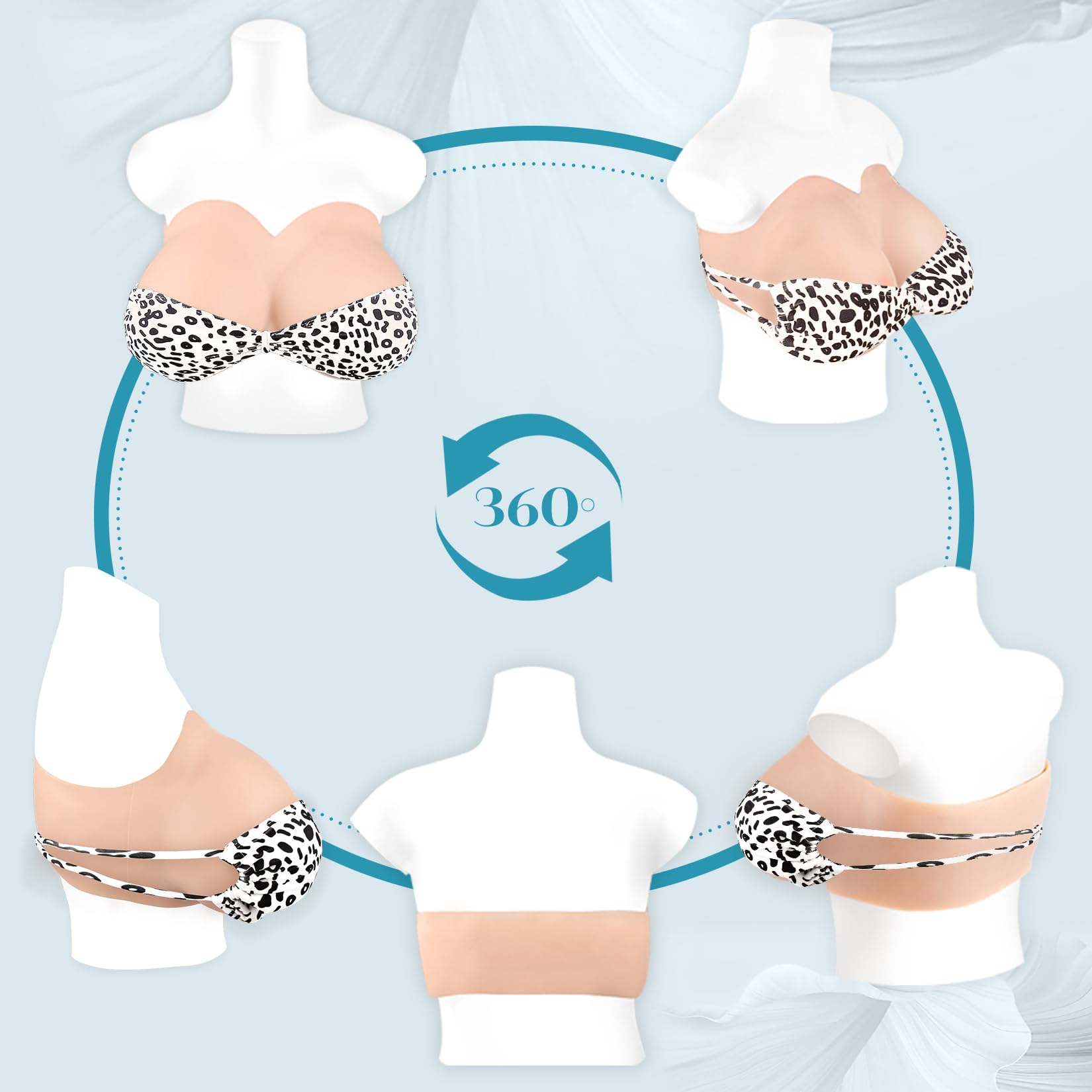 人工乳房 偽乳 シリコンバスト 女装コスプレ 真棉充填（新型-軽量版