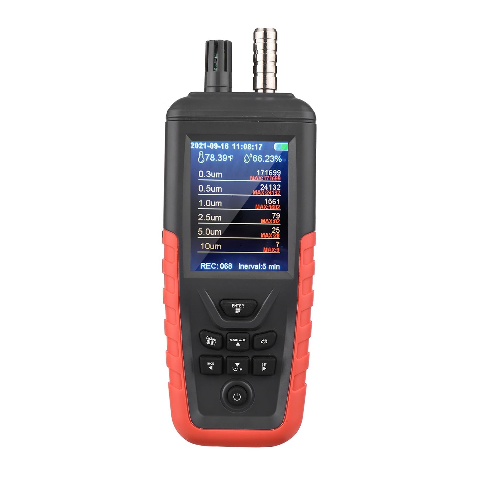 Air Quality Monitor, Air Quality Tester Humidity Monitor Dust Particle Counter PM2.5 Detector
