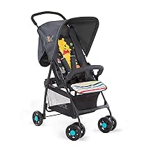 hauck Passeggino Leggero Sport – Solo 5,9 kg Per Bambino Fino a 15kg – Compatto e Pieghevole – Reclinabile, Cappotta e Grande Cesto Portaoggetti Fino a 3 kg – Pooh Geo