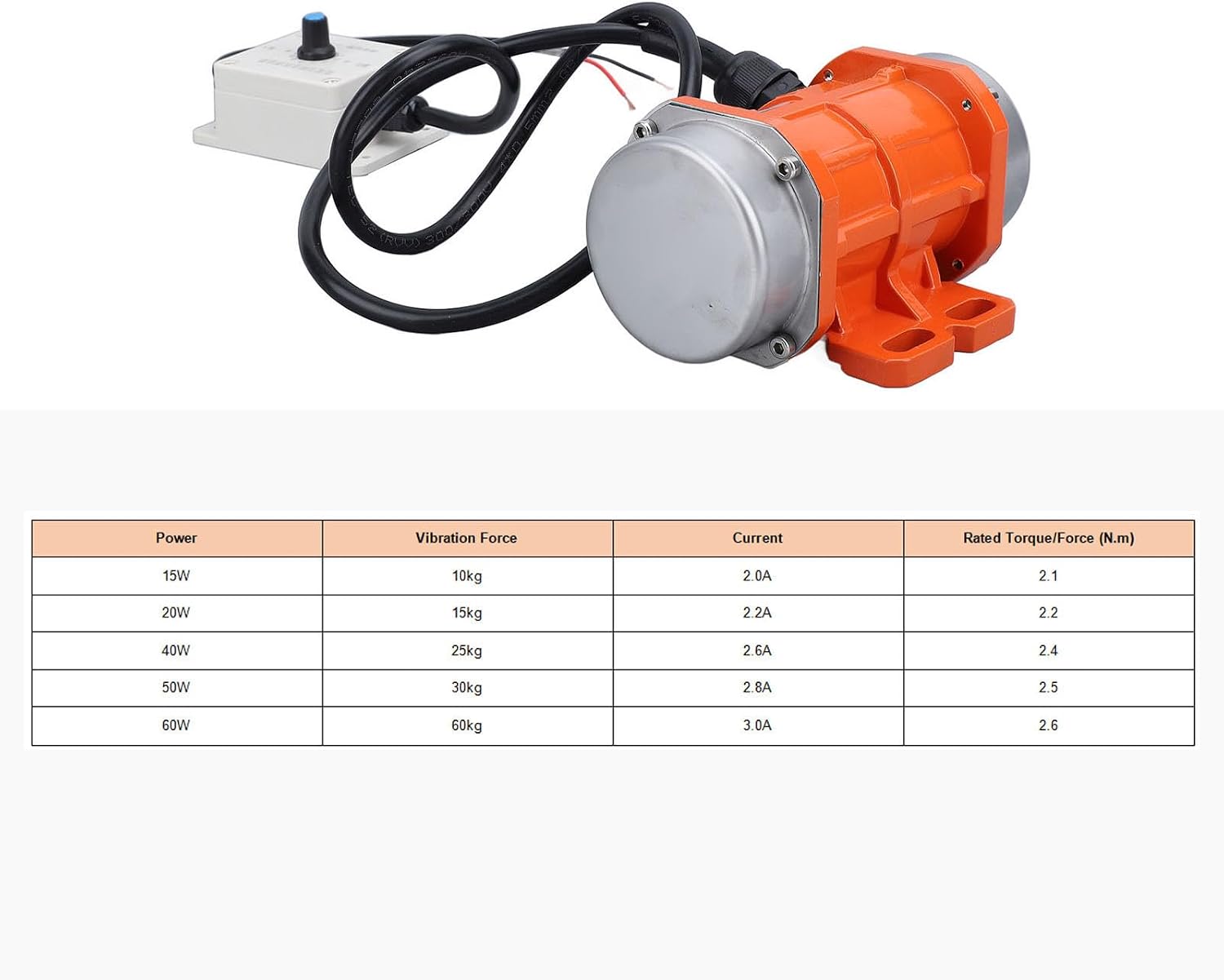 DC 12V Concrete Vibrator Motor,4000RPM Brushless Aluminum Alloy IP65 Electric Vibrating Motor with Speed Controller for Shaker,Aluminum Alloy Case Electric Asynchronous Vibrating Vibrators(60W)