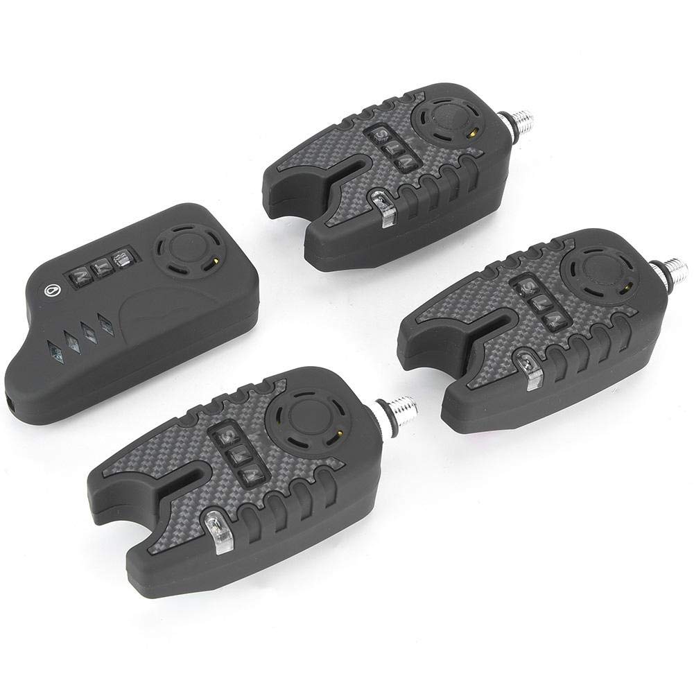 RiToEasysports Alarma de Pesca LED, indicador de Alarma de picadura de Pesca eléctrica ABS con Alerta de Sonido para Pesca Nocturna Diurna Otras Herramientas y Accesorios de Pesca