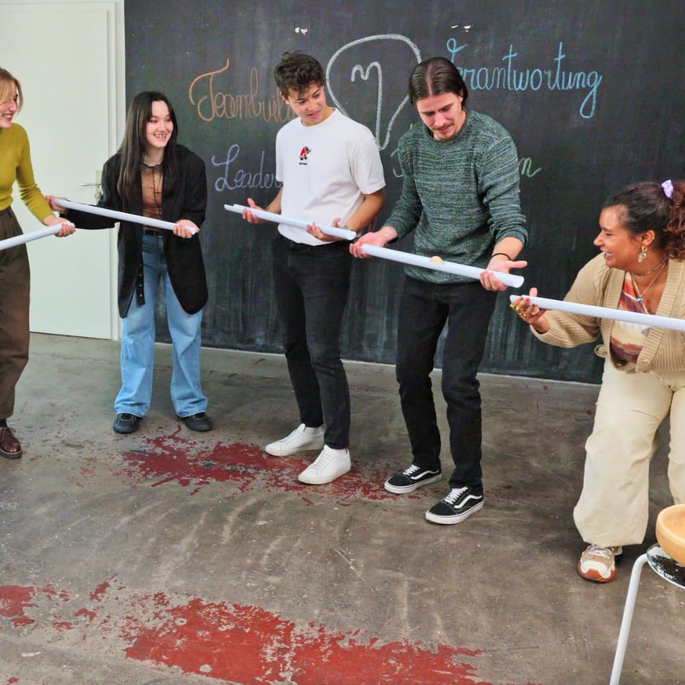 teambahn Schienengleiter Pipeline Kooperationsspiel Teambuilding Gruppenspiel für Coaching Seminare Lernspiel Kommunikation an Schnittstellen