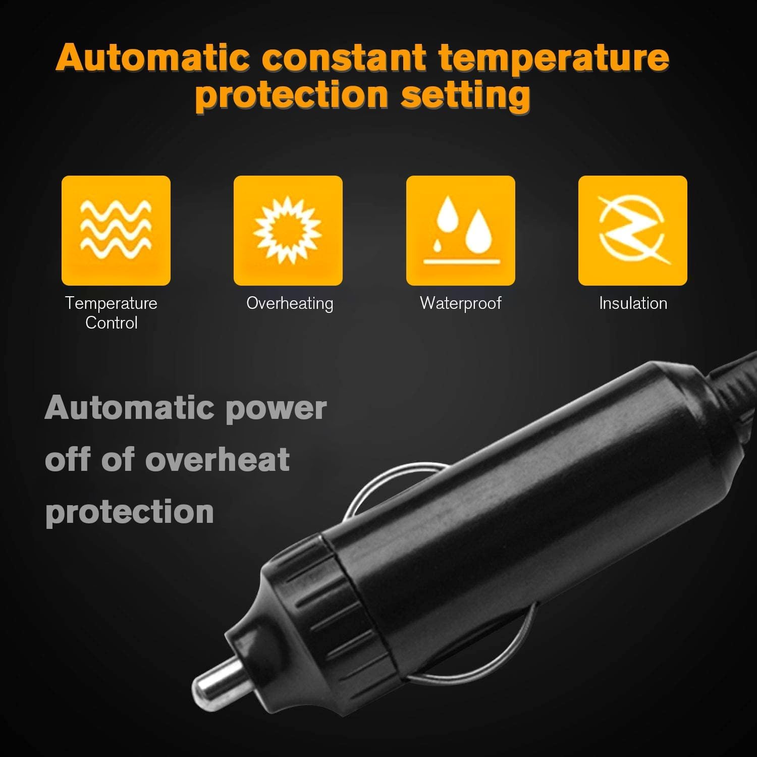 Leaflai Riscaldamento auto 12 V Invernale Auto Sbrinatore Riscaldamento Portatile Antiappannamento Auto 2 in 1 Riscaldamento/Raffreddamento Auto Sbrinatore Da Collegare all'Accendisigatore di Piccole