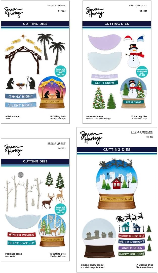 Spellbinders BD-0800 Simon's Snow Globe Dies Bundle by Simon Hurley
