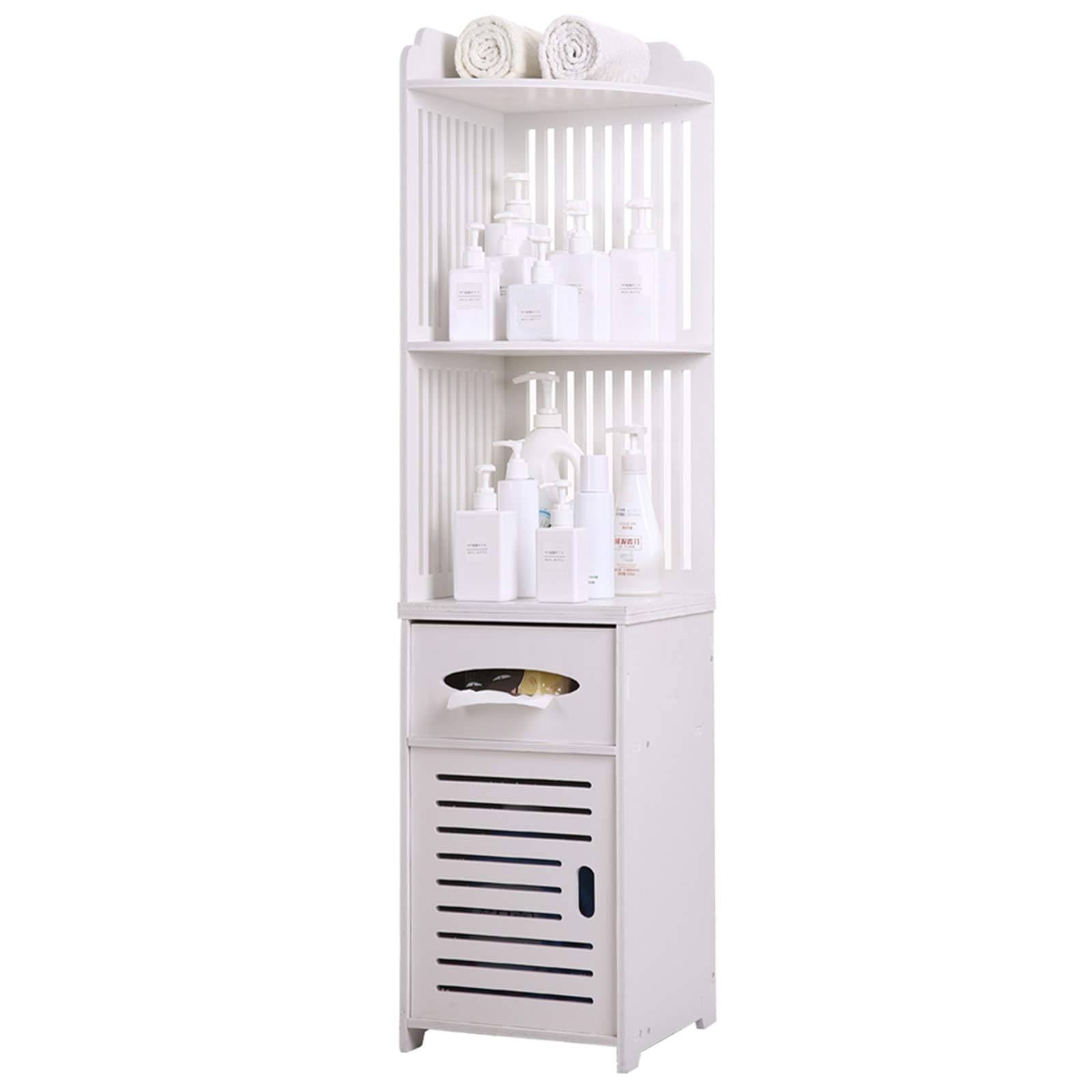 Buy ONME Bathroom Floor Standing Tall Bathroom Corner Storage