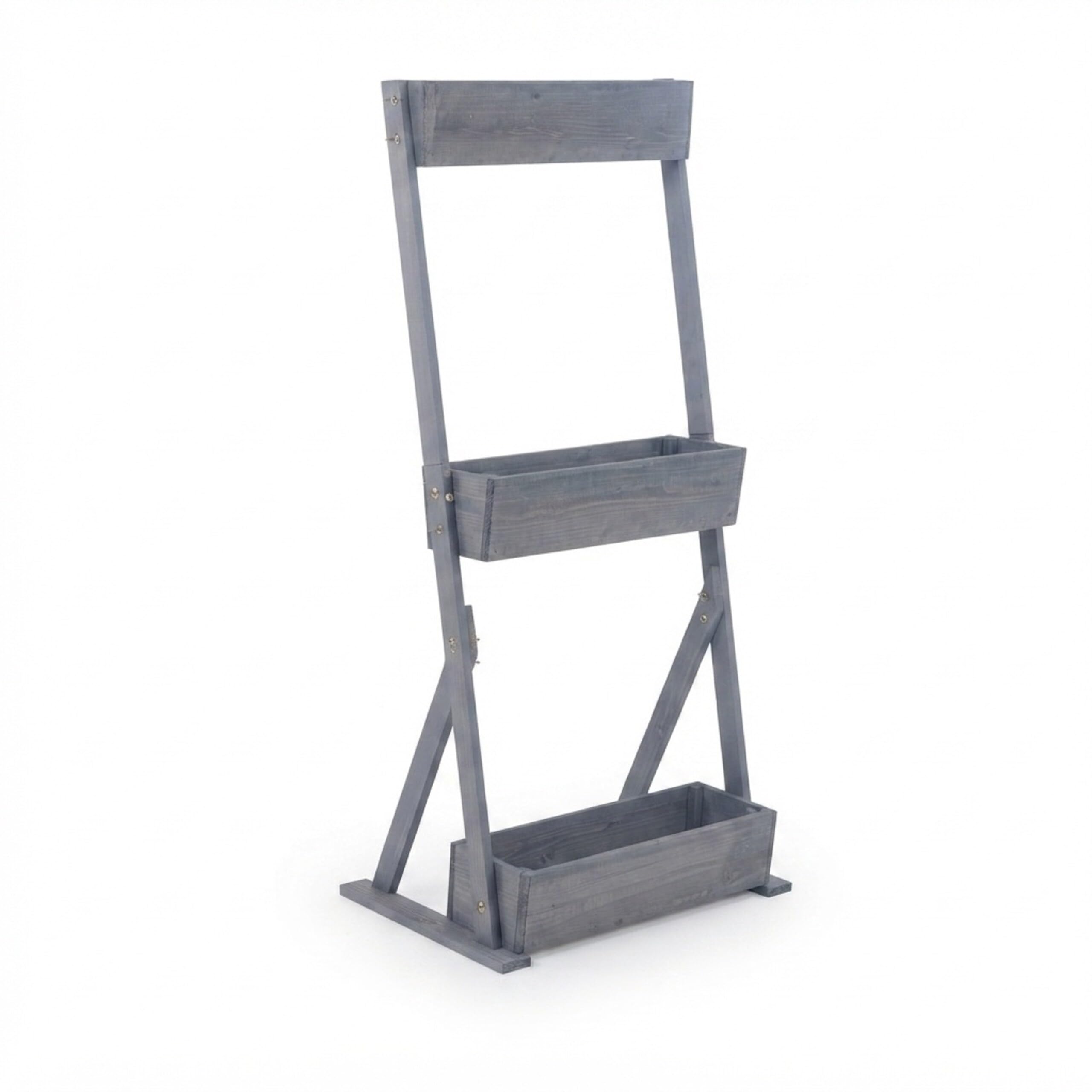 Relaxdays aiuola Verticale in Legno HxLxP 140x60x50 cm, 3 Cassette, Balcone/terrazza, TNT &