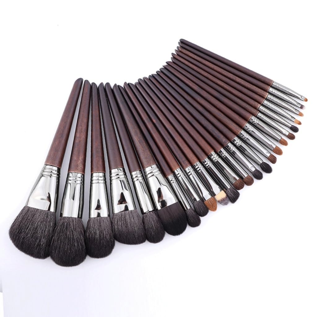 Set Di 24 Pennelli For Trucco, Pennelli For Trucco Da Studio For Truccatori Con Borsa, Portatili